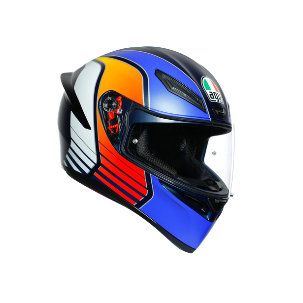 K1 MULTI ECE DOT - POWER MATT DARK BLUE/ORANGE/WHITE