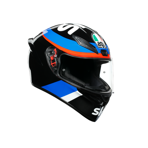 K1 REPLICA ECE DOT - VR46 SKY RACING TEAM BLACK/RED