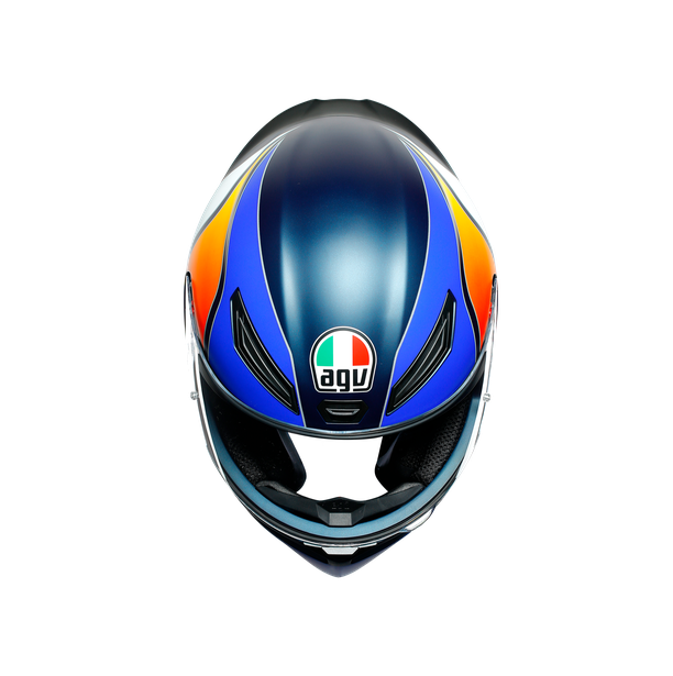 K1 MULTI ECE DOT - POWER MATT DARK BLUE/ORANGE/WHITE