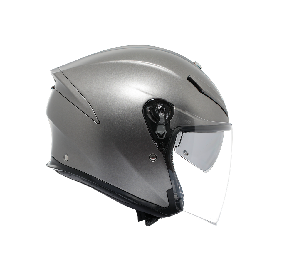 K5 JET EVO MONO MATT LUNA GREY - MOTORBIKE OPEN FACE HELMET E2206