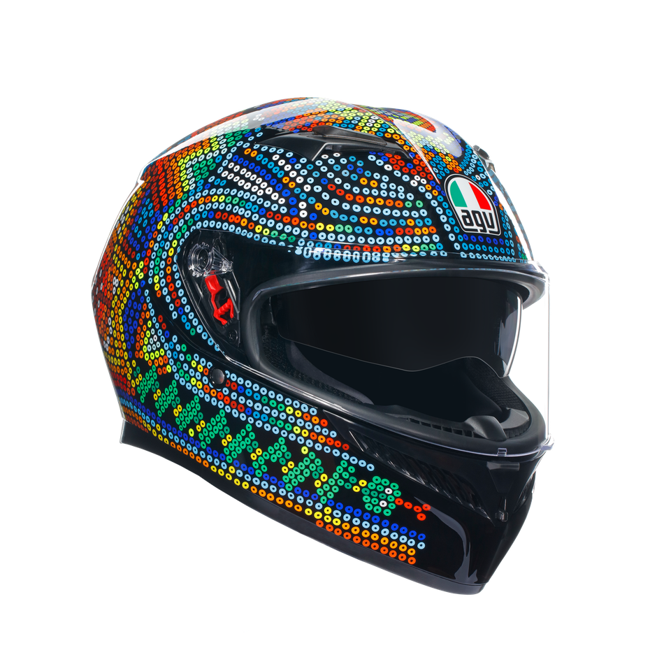 K3 ROSSI WINTER TEST 2018 - MOTORBIKE FULL FACE HELMET E2206