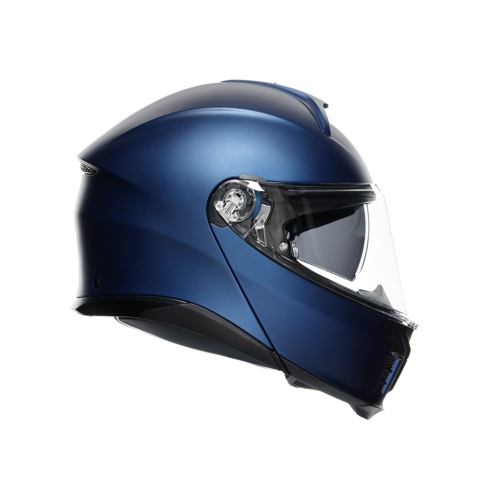 TOURMODULAR GALASSIA BLUE MATT - MOTORBIKE FLIP UP HELMET E2206
