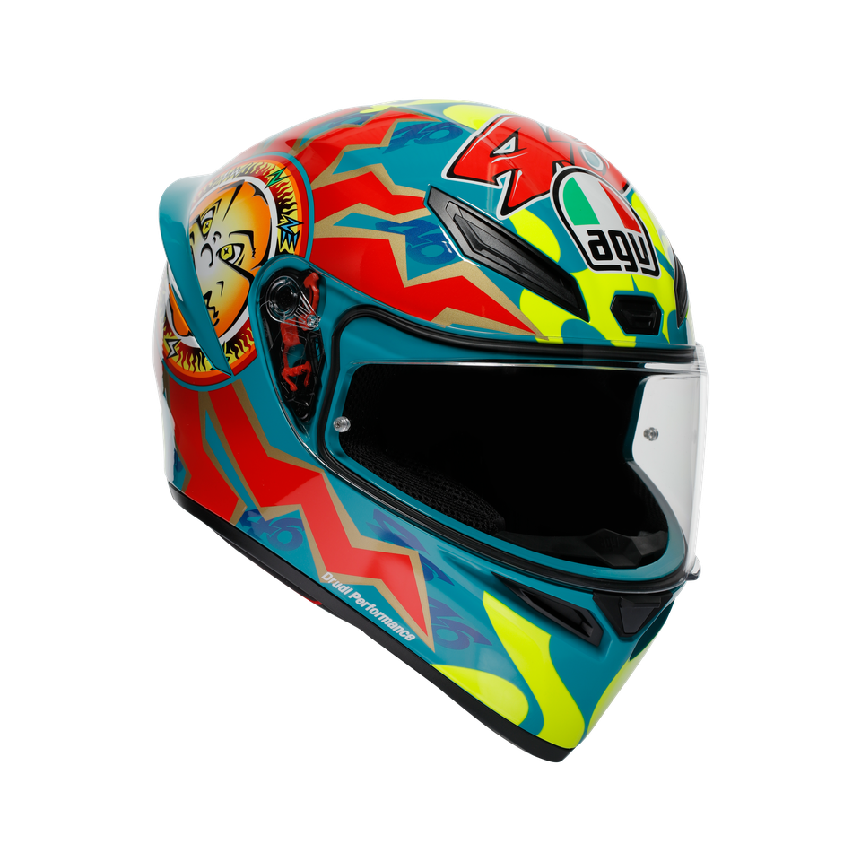 K1 S ROSSI MUGELLO 1999 - MOTORBIKE FULL FACE HELMET E2206