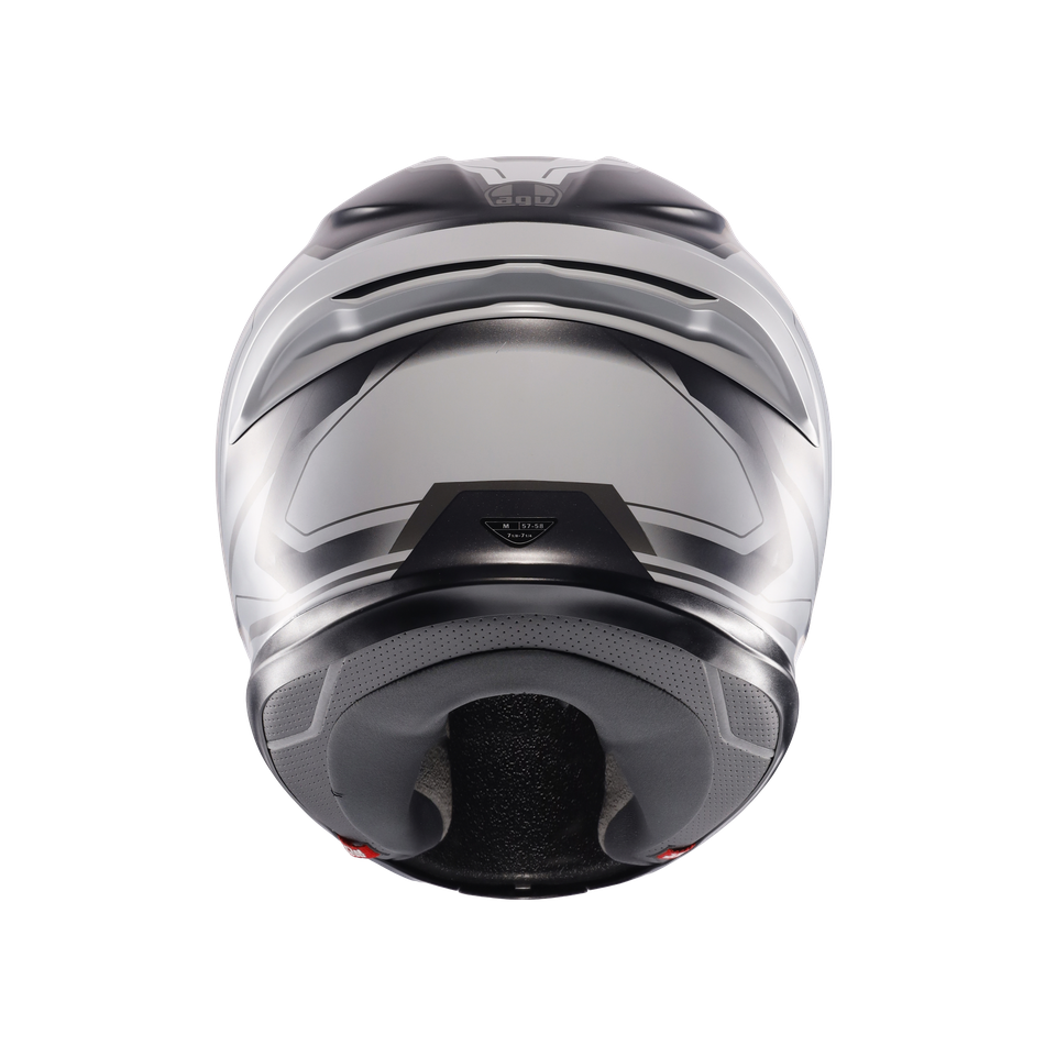 K6 S ULTRASONIC MATT BLACK/GREY - MOTORBIKE FULL FACE HELMET E2206