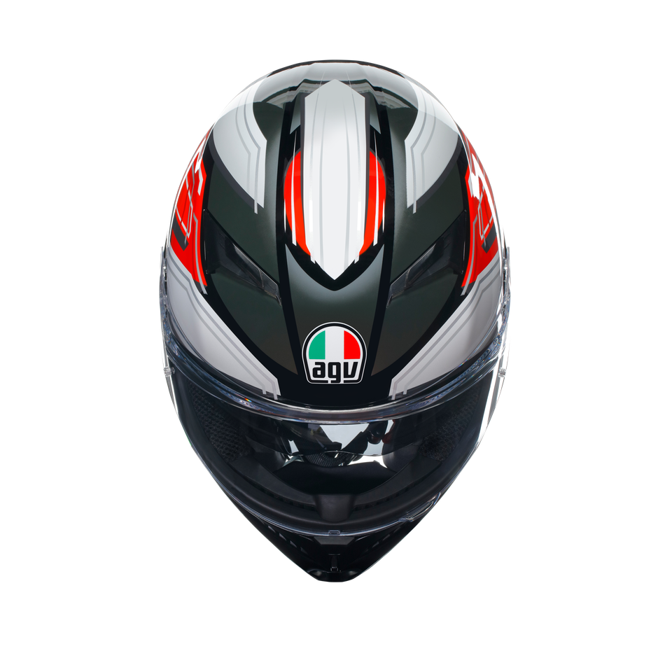 K3 WING BLACK/ITALY - MOTORBIKE FULL FACE HELMET E2206