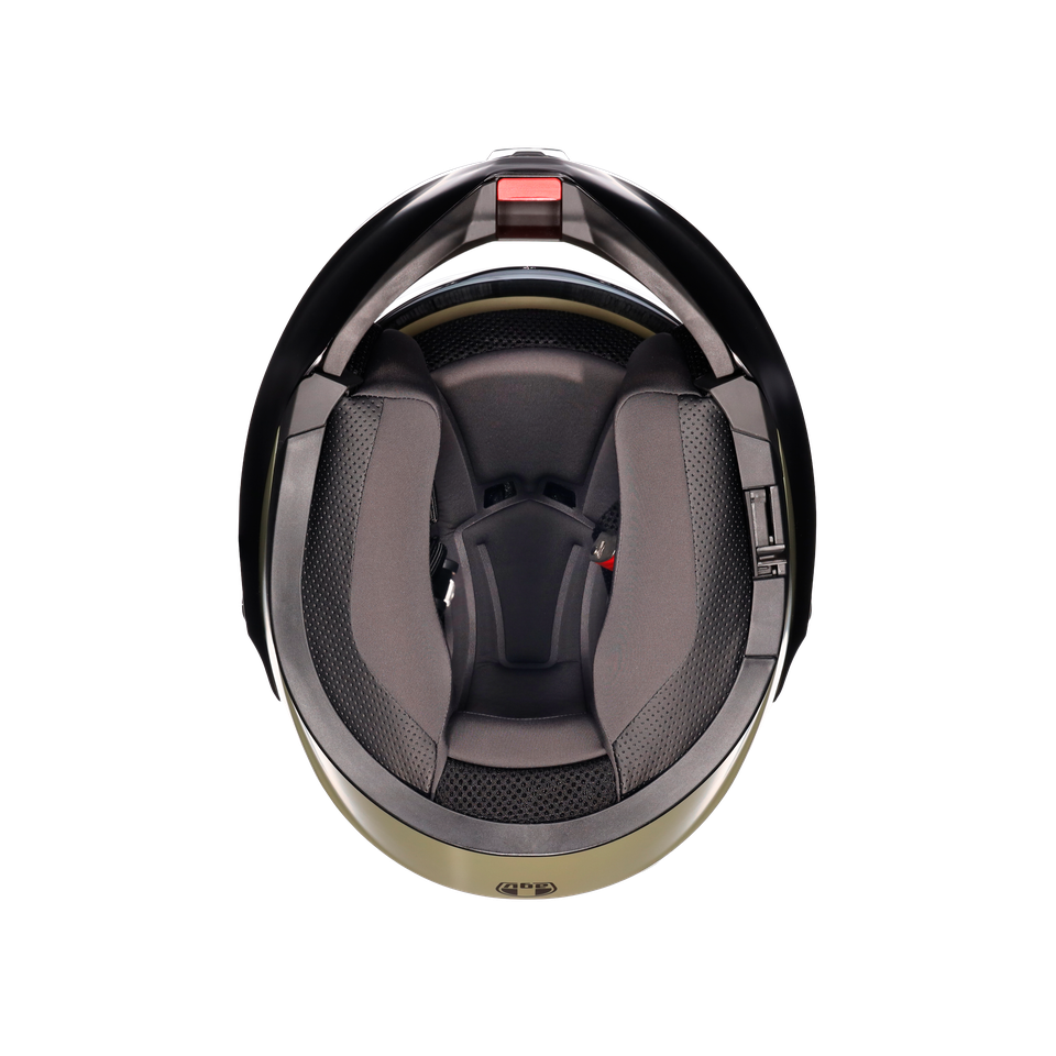 STREETMODULAR MONO MATT PASTELLO GREEN/BLACK - MOTORBIKE FLIP UP HELMET E2206