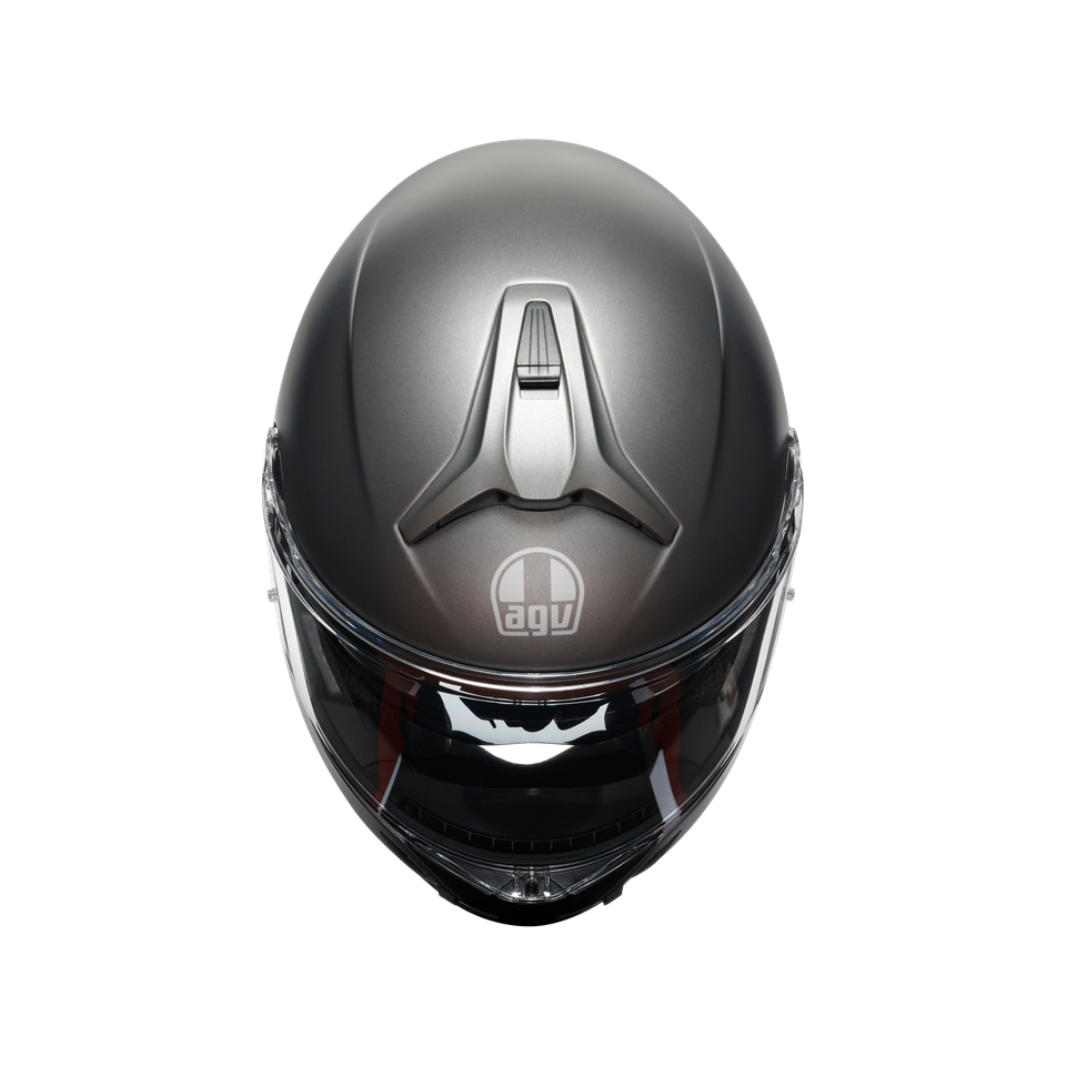 TOURMODULAR LUNA GREY MATT - MOTORBIKE FLIP UP HELMET E2206