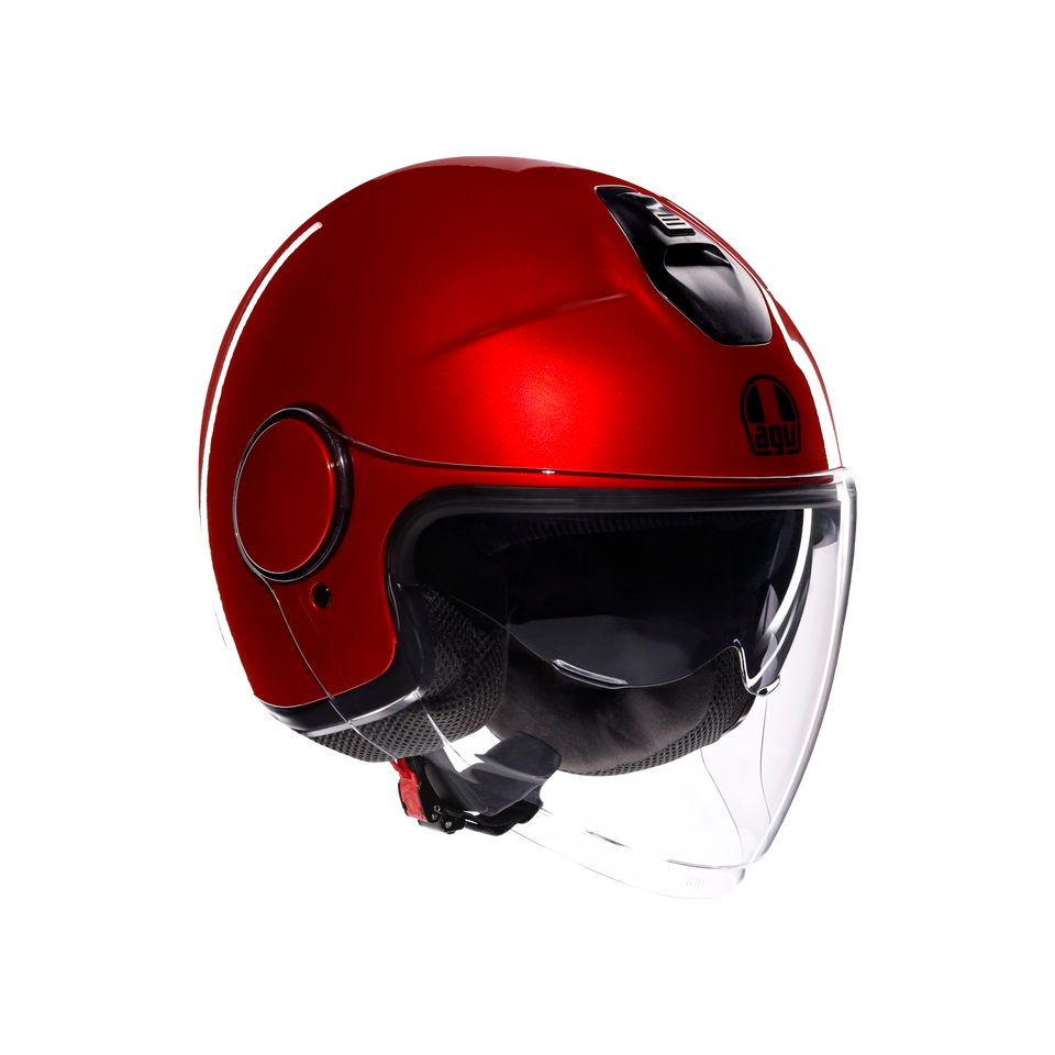 ETERES MONO CORSA RED - MOTORBIKE OPEN FACE HELMET E2206