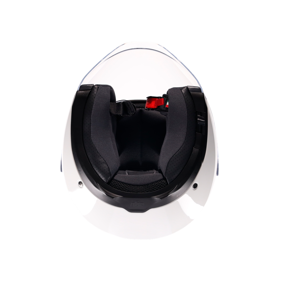 IRIDES MONO MATERIA WHITE - MOTORBIKE OPEN FACE HELMET E2206