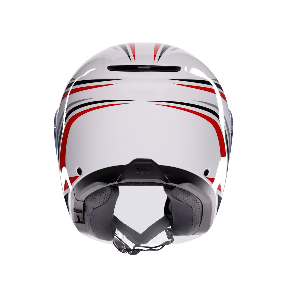 IRIDES TOLOSA BLACK/GREY/RED - MOTORBIKE OPEN FACE HELMET E2206