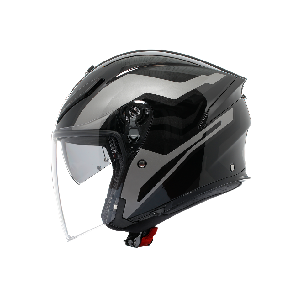 K5 JET EVO TUNE GREY/BLACK - MOTORBIKE OPEN FACE HELMET E2206