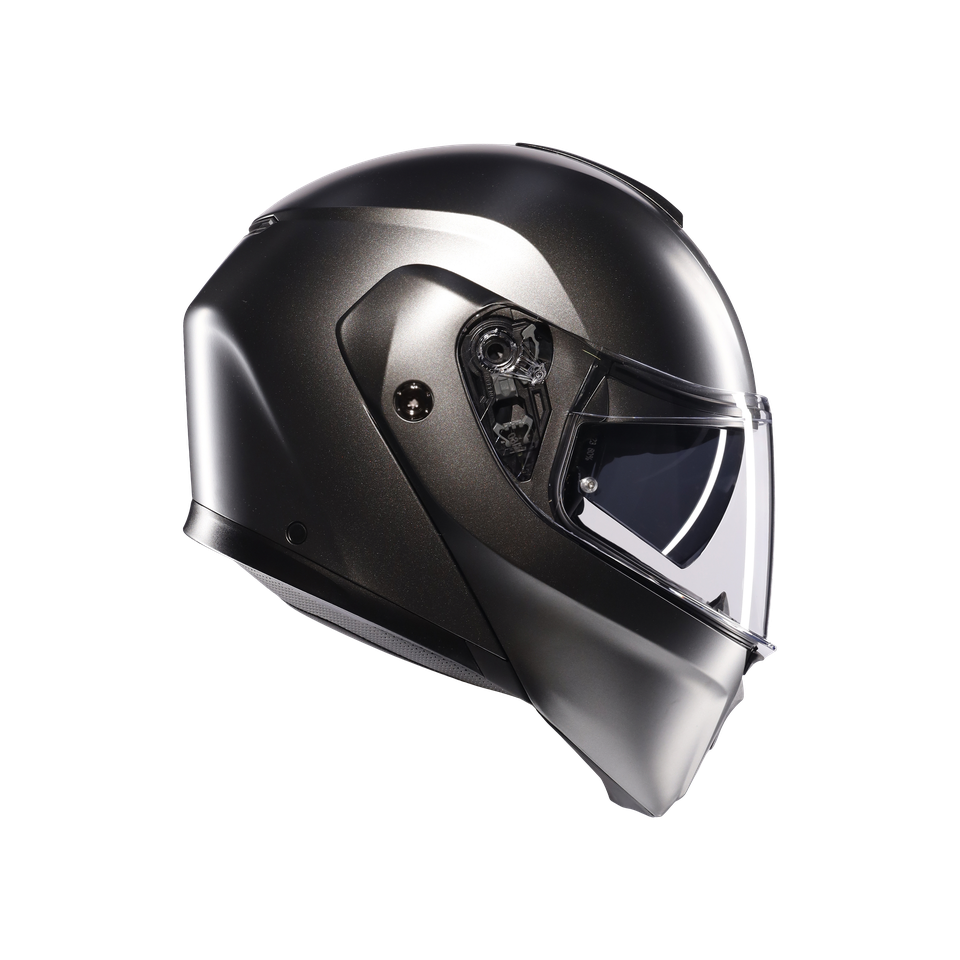 STREETMODULAR MONO MATT ASFALTO GREY - MOTORBIKE FLIP UP HELMET E2206