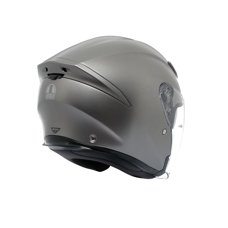 K5 JET EVO MONO MATT LUNA GREY - MOTORBIKE OPEN FACE HELMET E2206
