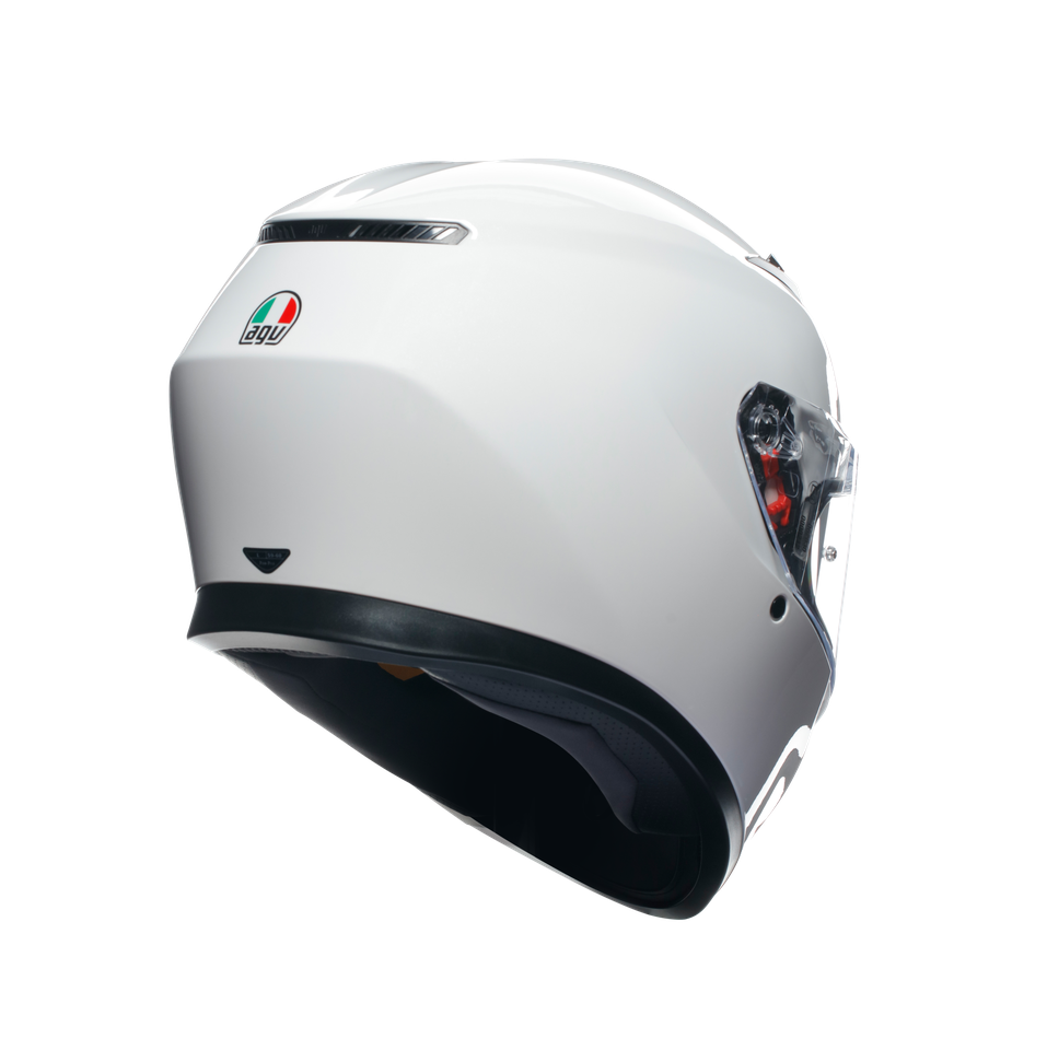 K3 MONO SETA WHITE - MOTORBIKE FULL FACE HELMET E2206