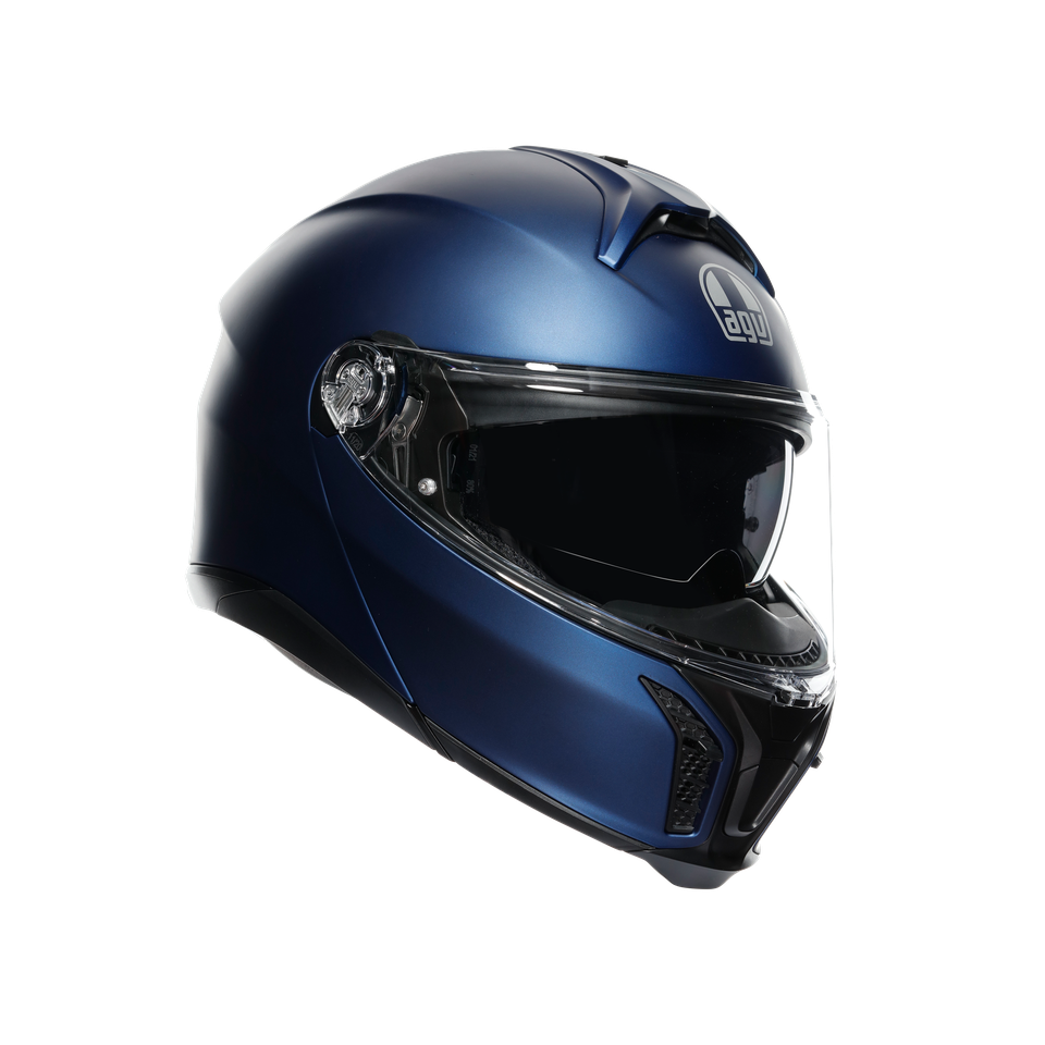 TOURMODULAR GALASSIA BLUE MATT - MOTORBIKE FLIP UP HELMET E2206
