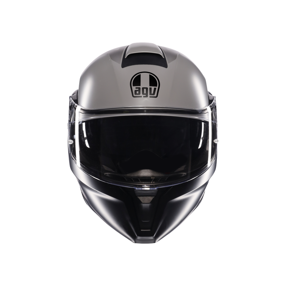 STREETMODULAR RESIA MATT GREY/BLACK/YEL FLUO - MOTORBIKE FLIP UP HELMET E2206