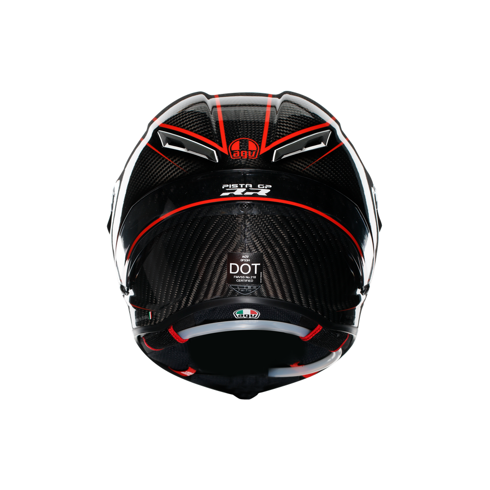 PISTA GP RR PERFORMANTE CARBON/RED - MOTORBIKE FULL FACE HELMET E2206 DOT
