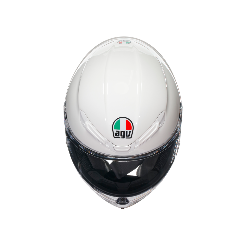 K6 S WHITE - MOTORBIKE FULL FACE HELMET E2206