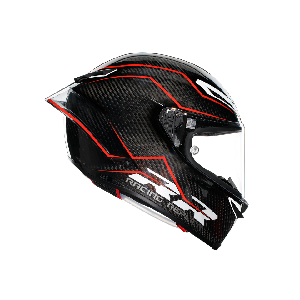 PISTA GP RR PERFORMANTE CARBON/RED - MOTORBIKE FULL FACE HELMET E2206 DOT