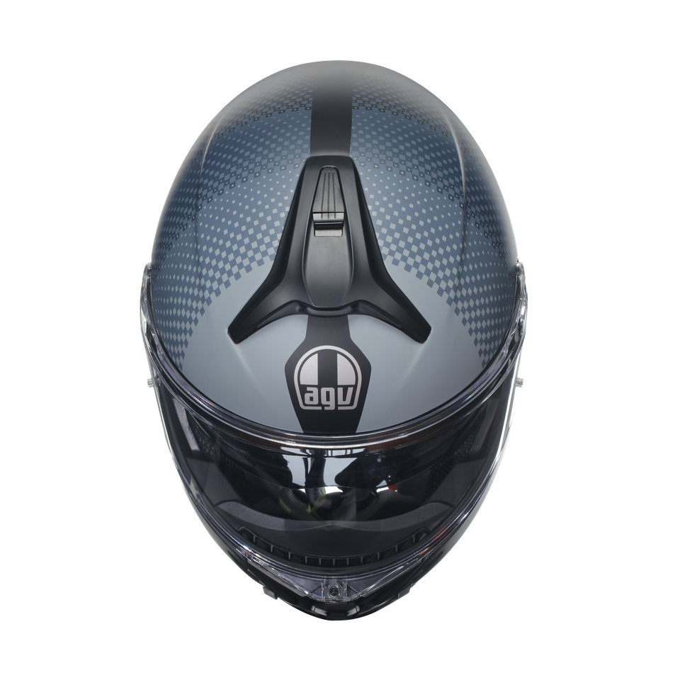 TOURMODULAR TEXTOUR MATT BLACK/GREY - MOTORBIKE FLIP UP HELMET E2206