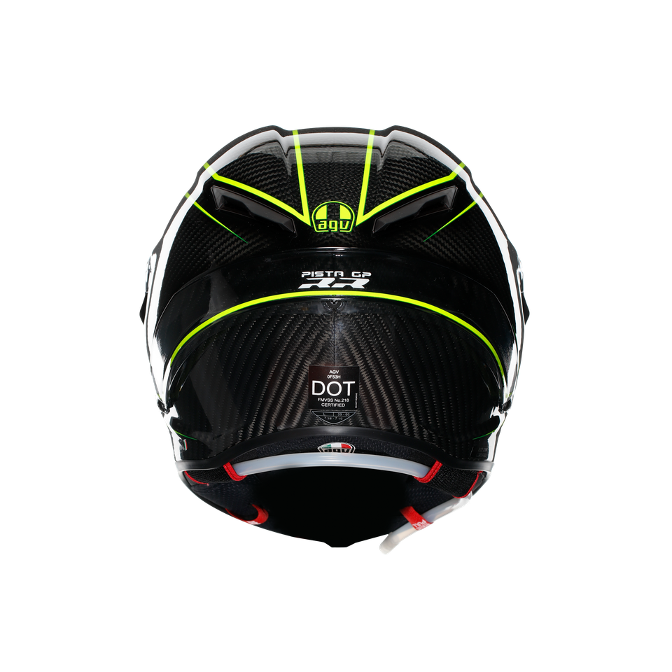 PISTA GP RR PERFORMANTE CARBON/LIME - MOTORBIKE FULL FACE HELMET E2206 DOT