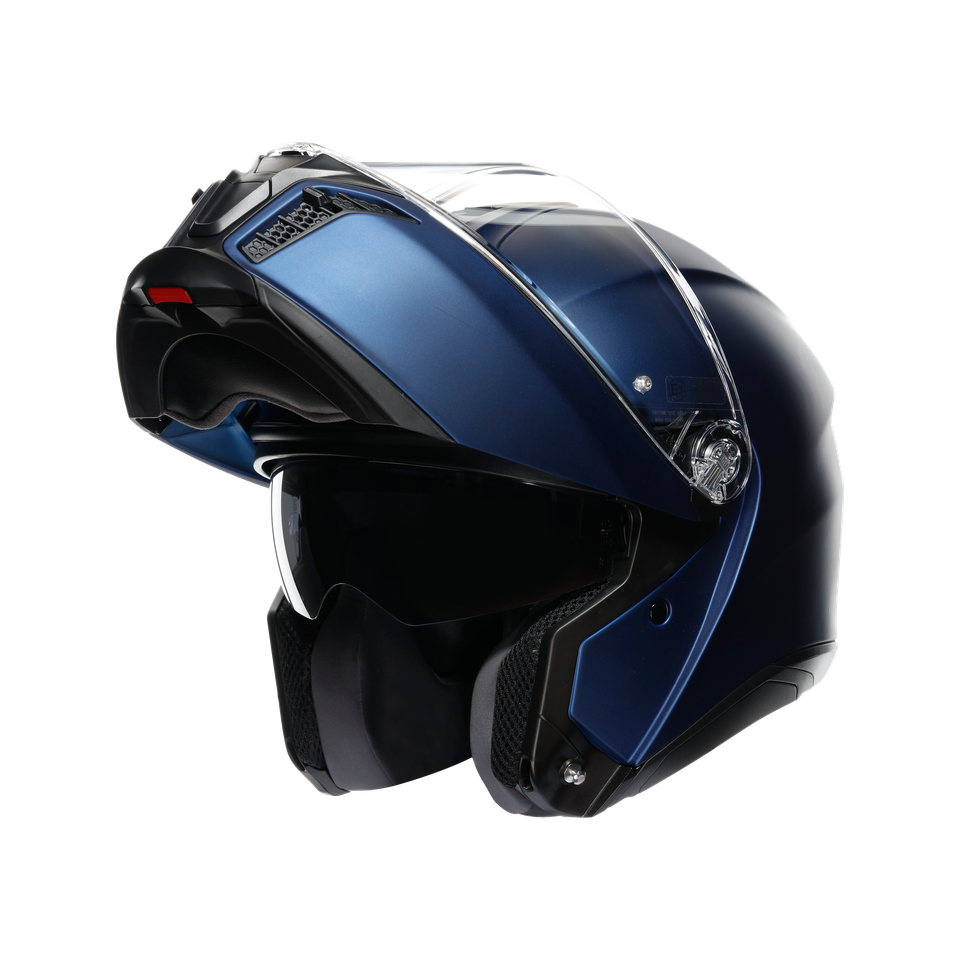 TOURMODULAR GALASSIA BLUE MATT - MOTORBIKE FLIP UP HELMET E2206