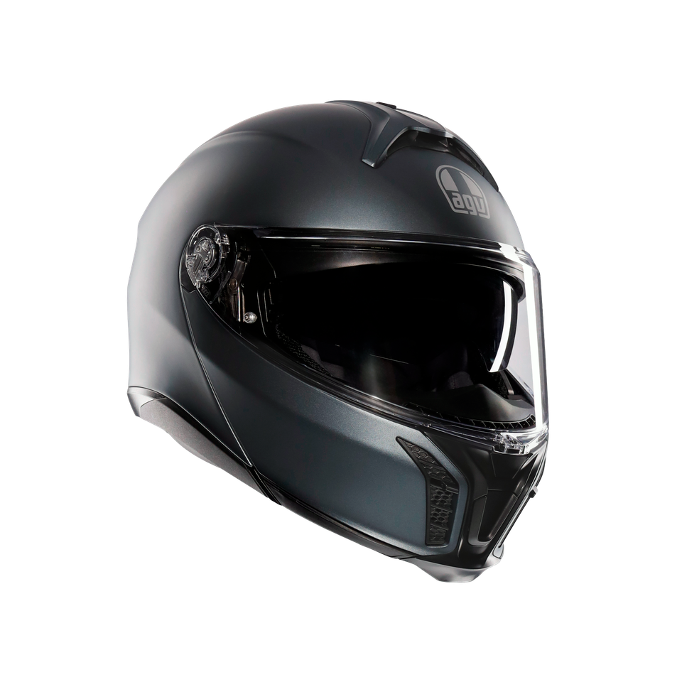 TOURMODULAR MATT ARDESIA GREY - MOTORBIKE FLIP UP HELMET E2206