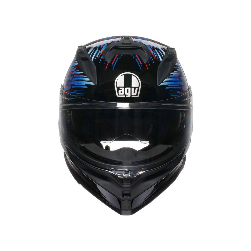 K7 AGV E2206 MPLK - GENISYS MATT BLACK/BLUE/GREY