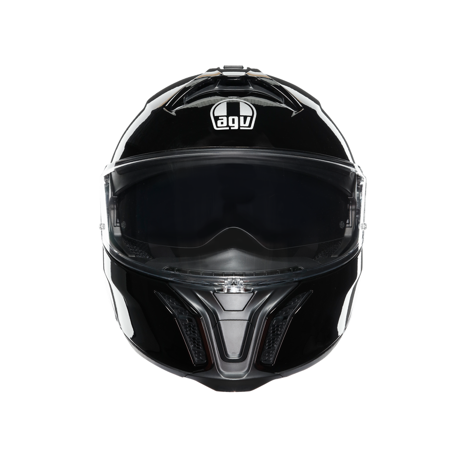TOURMODULAR BLACK - MOTORBIKE FLIP UP HELMET E2206