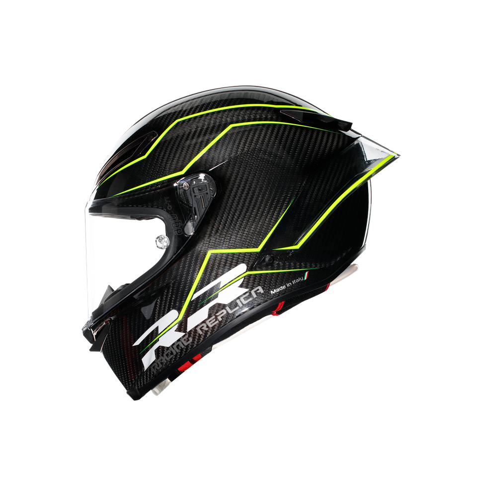 PISTA GP RR PERFORMANTE CARBON/LIME - MOTORBIKE FULL FACE HELMET E2206 DOT