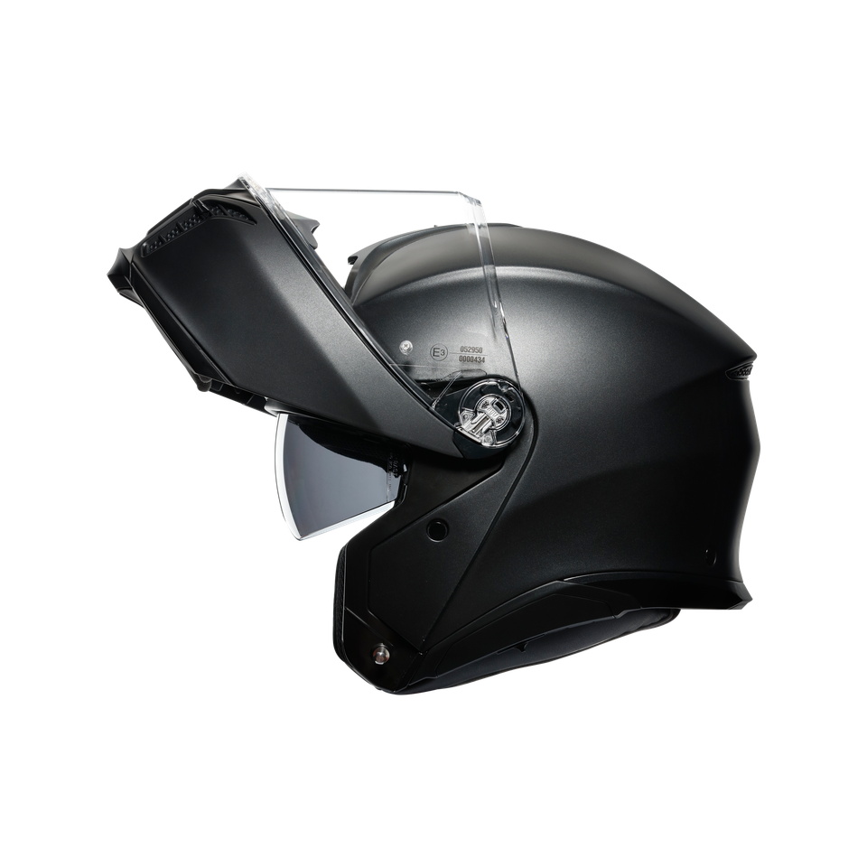 TOURMODULAR MATT BLACK - MOTORBIKE FLIP UP HELMET E2206
