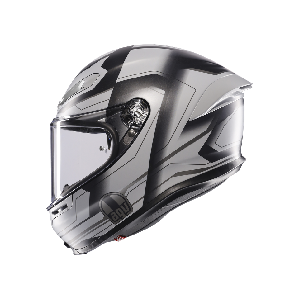 K6 S ULTRASONIC MATT BLACK/GREY - MOTORBIKE FULL FACE HELMET E2206