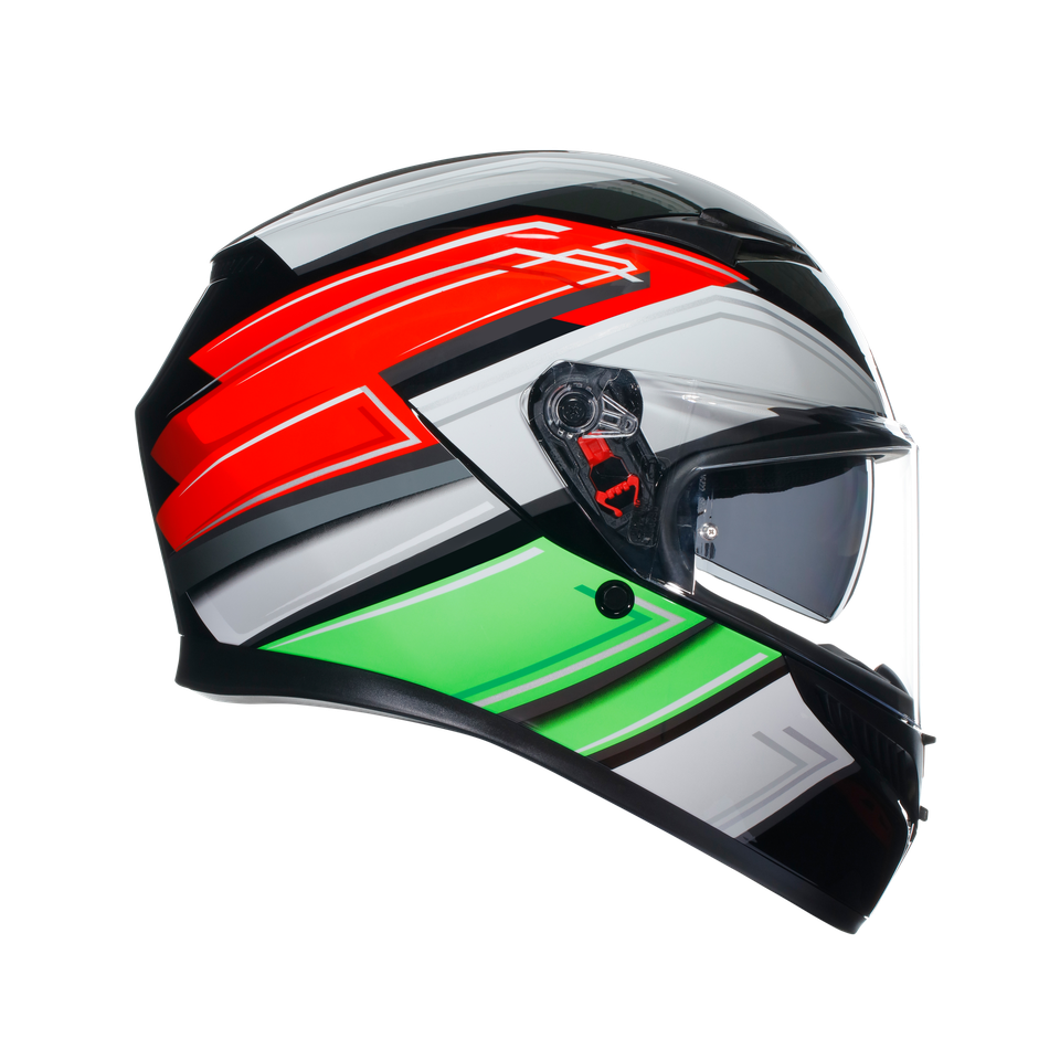 K3 WING BLACK/ITALY - MOTORBIKE FULL FACE HELMET E2206