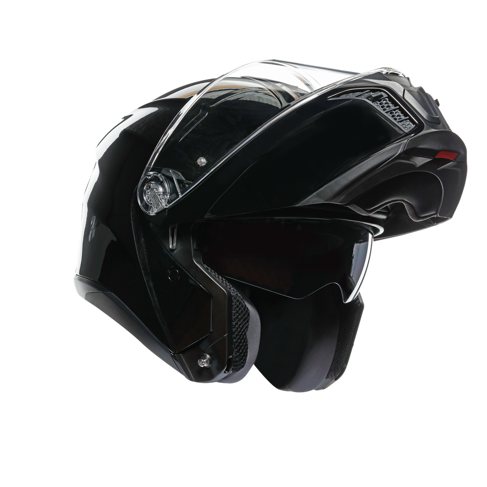 TOURMODULAR BLACK - MOTORBIKE FLIP UP HELMET E2206