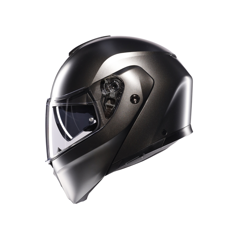 STREETMODULAR MONO MATT ASFALTO GREY - MOTORBIKE FLIP UP HELMET E2206