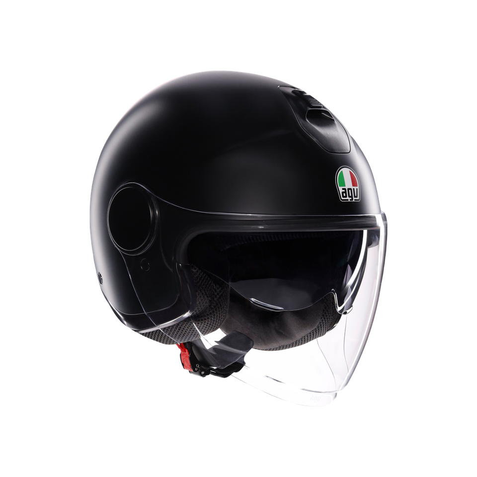 ETERES MONO MATT BLACK - MOTORBIKE OPEN FACE HELMET E2206