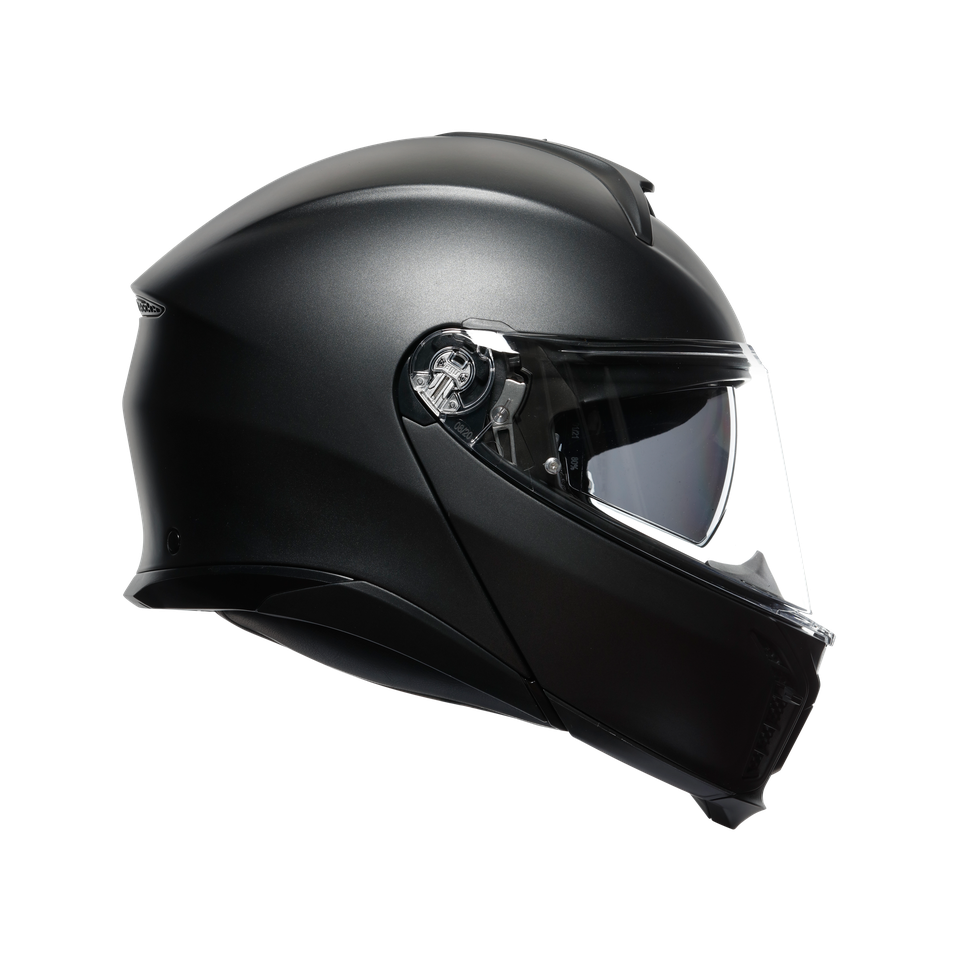 TOURMODULAR MATT BLACK - MOTORBIKE FLIP UP HELMET E2206