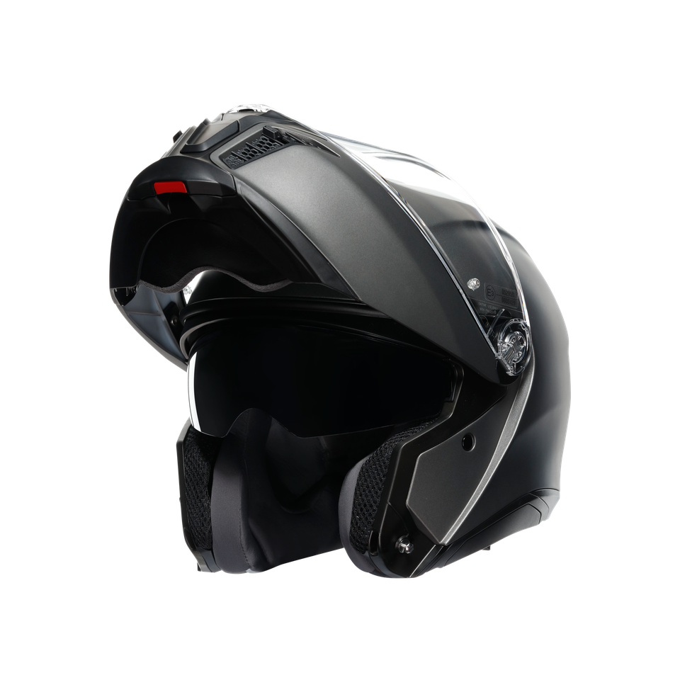 TOURMODULAR LUNA GREY MATT - MOTORBIKE FLIP UP HELMET E2206