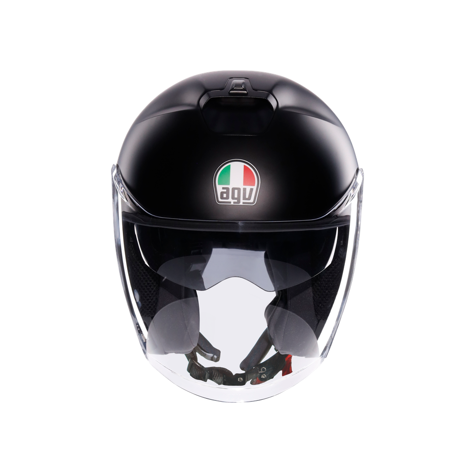 IRIDES MONO MATT BLACK - MOTORBIKE OPEN FACE HELMET E2206