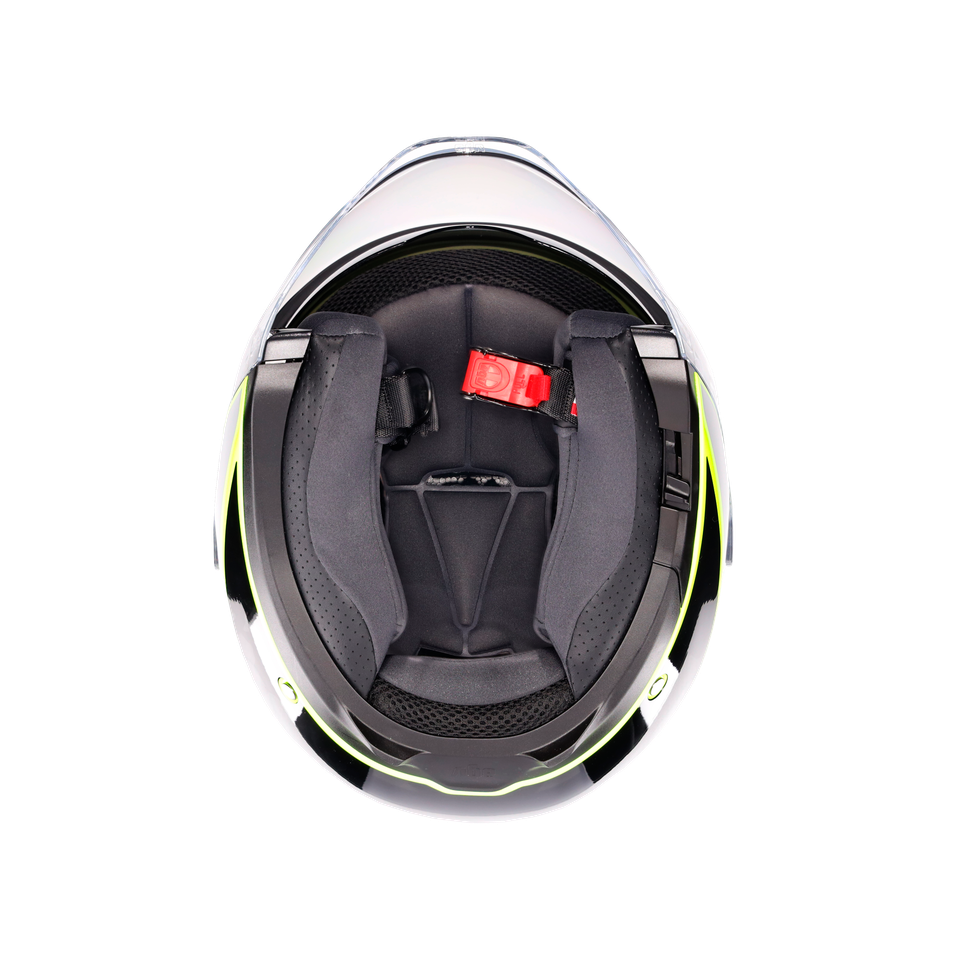 IRIDES DAVAO BLACK/GREY/YELLOW FLUO - MOTORBIKE OPEN FACE HELMET E2206