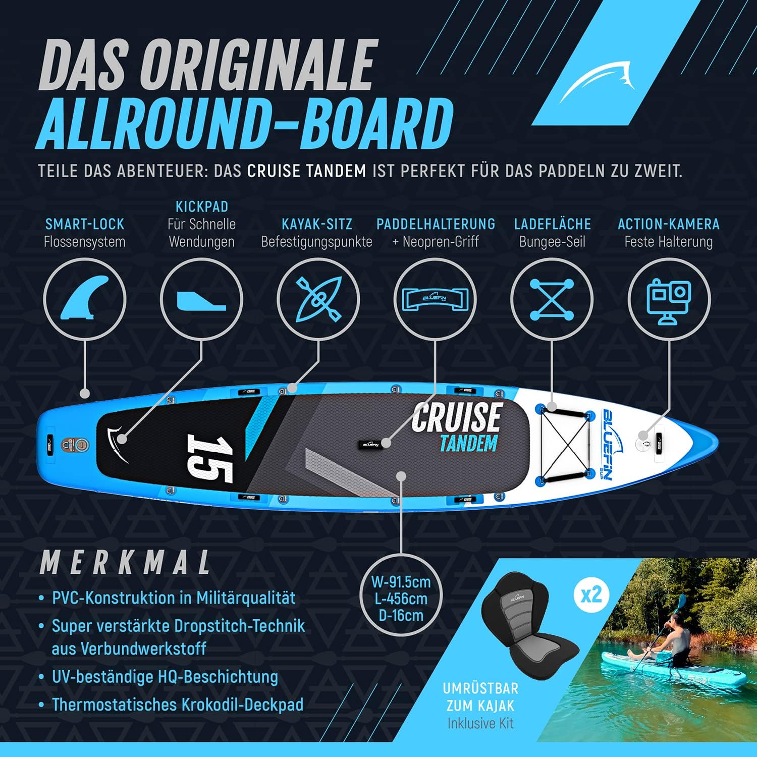Bluefin Cruise SUP Board Set