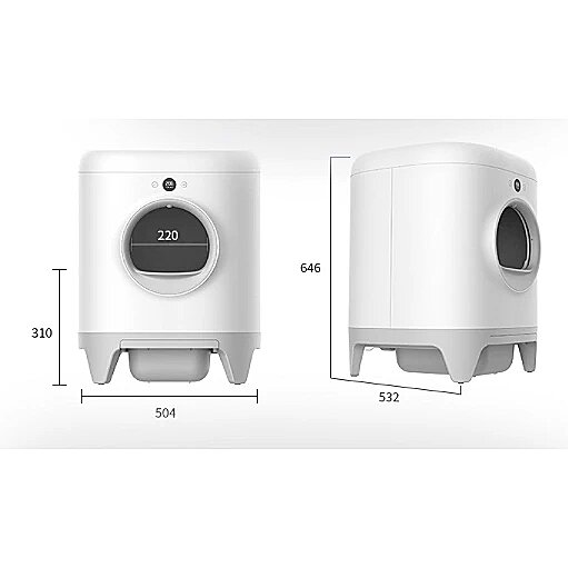 Intelligent Automatic Cat Toilet, Intelligent Deodorizing Cat Litter Box, Electric Shovel, Fully Enclosed Large Anti-splash