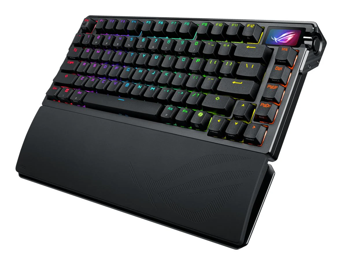 ASUS ROG AZOTH EXTREME 75% Wireless DIY Custom Gaming Keyboard. OLED display