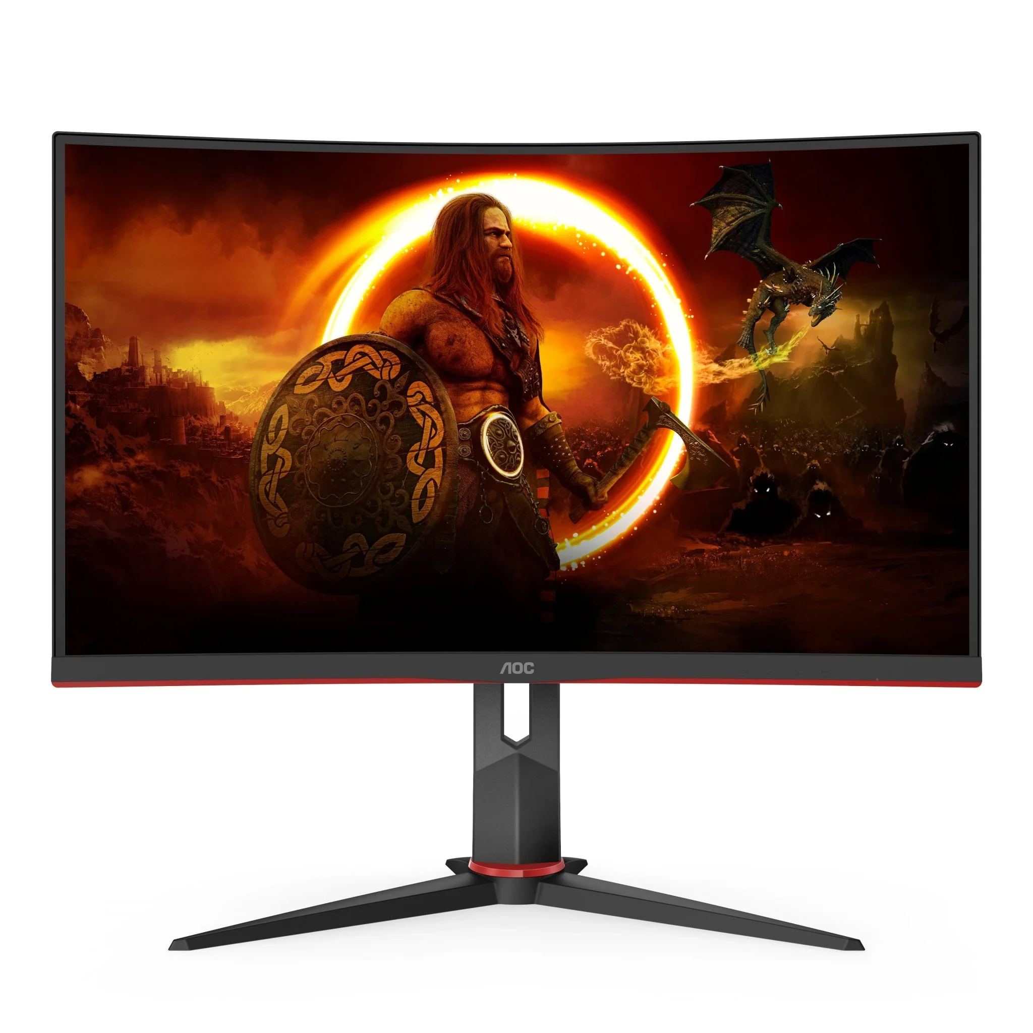 AOC Gaming CQ27G2U/BK 27 2560 x 1440 VGA (HD-15) HDMI DisplayPort 144 Hz Pivot-Monitor