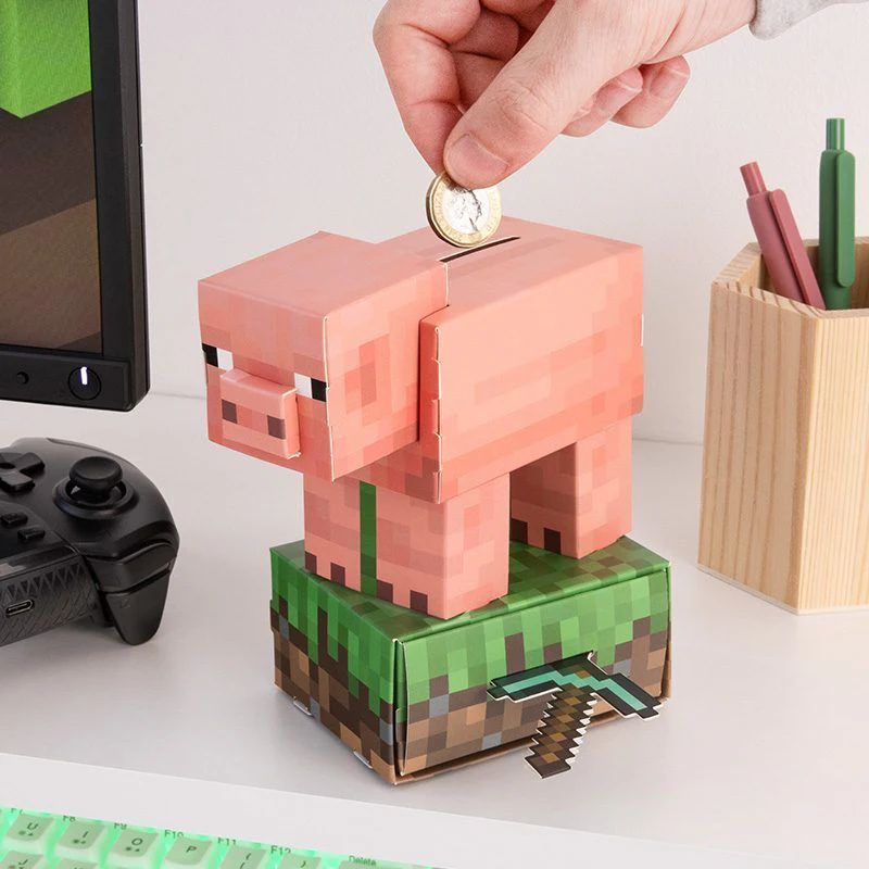 Minecraft Pig Byg din egen sparegris kit