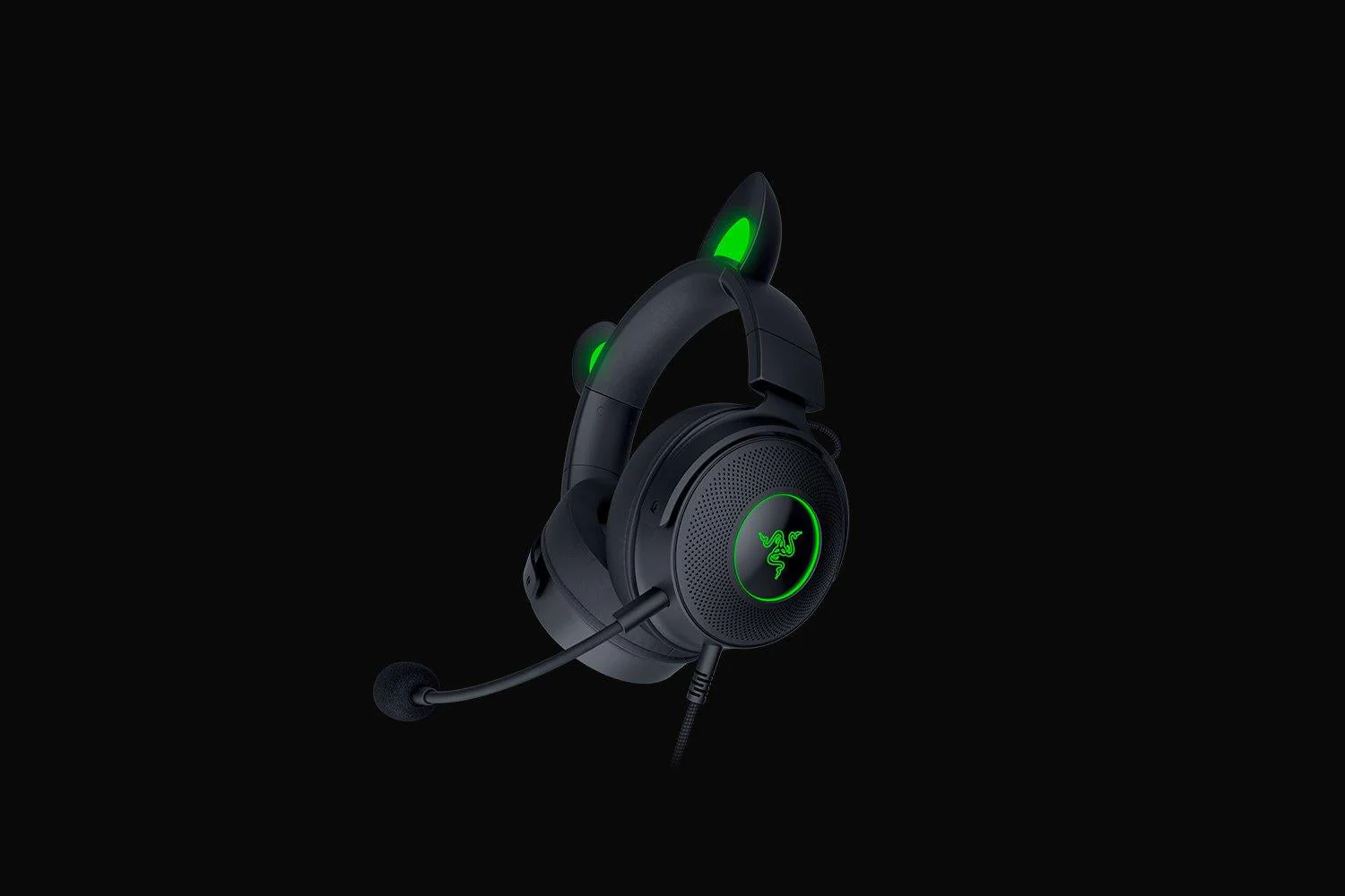 Razer Kraken Kitty V2 Pro – Gaming Headset med Udskiftelige RGB-Ører (Sort)