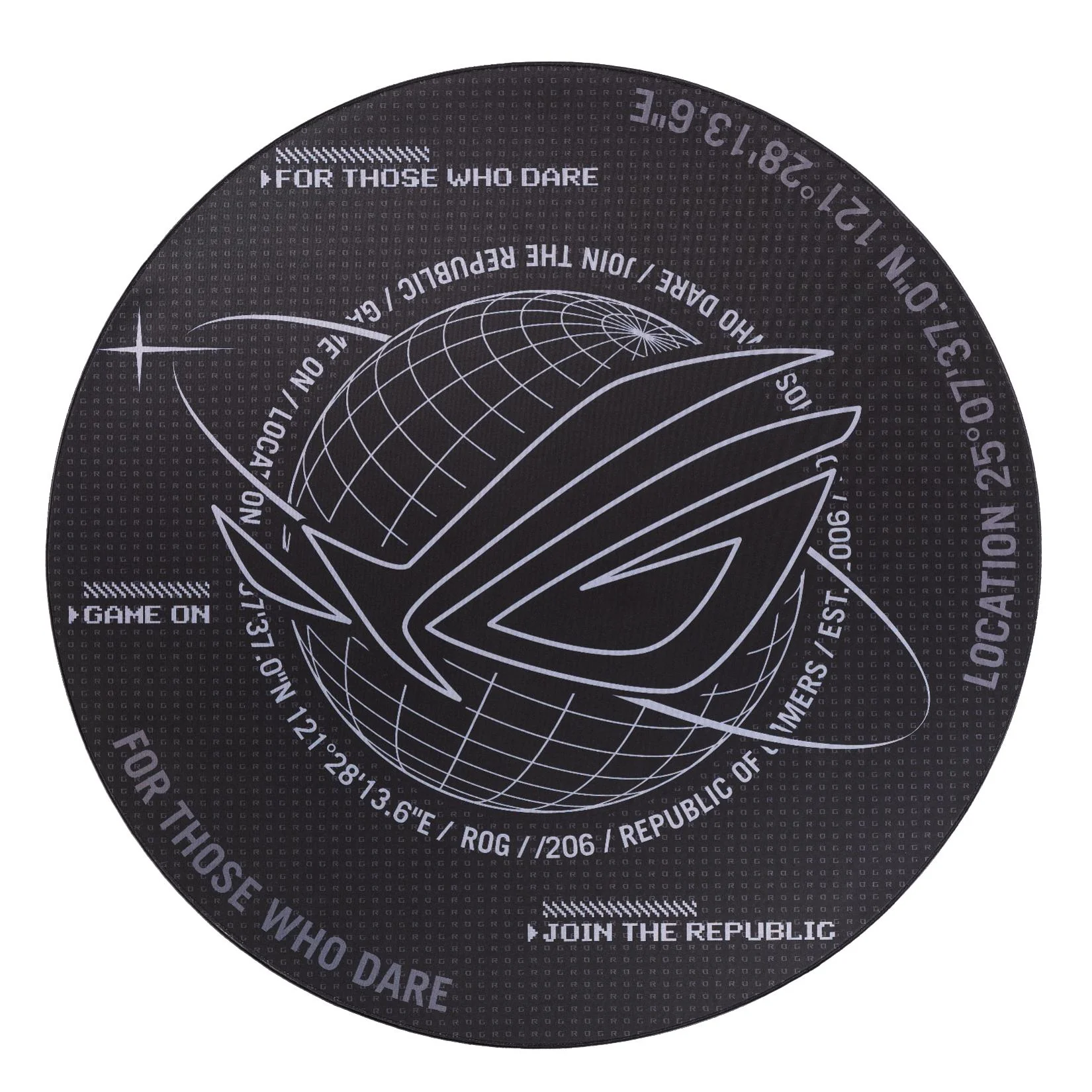 ASUS ROG Cosmic Mat - 117 cm diameter floor mat for gaming/office chair