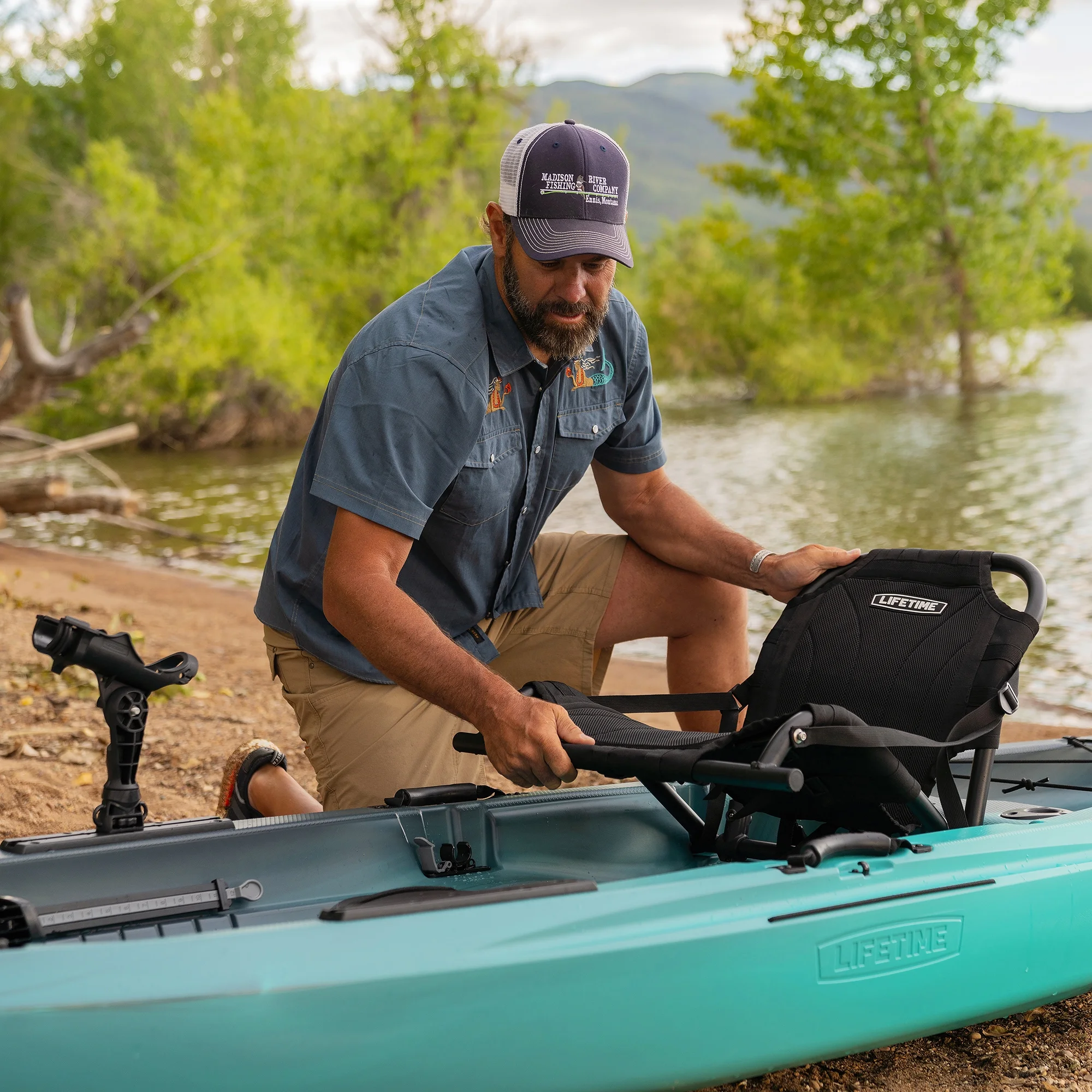 Lifetime Tamarack Pro 123 inch Sit-on-Top Kayak, Eclipse Fusion (91058)