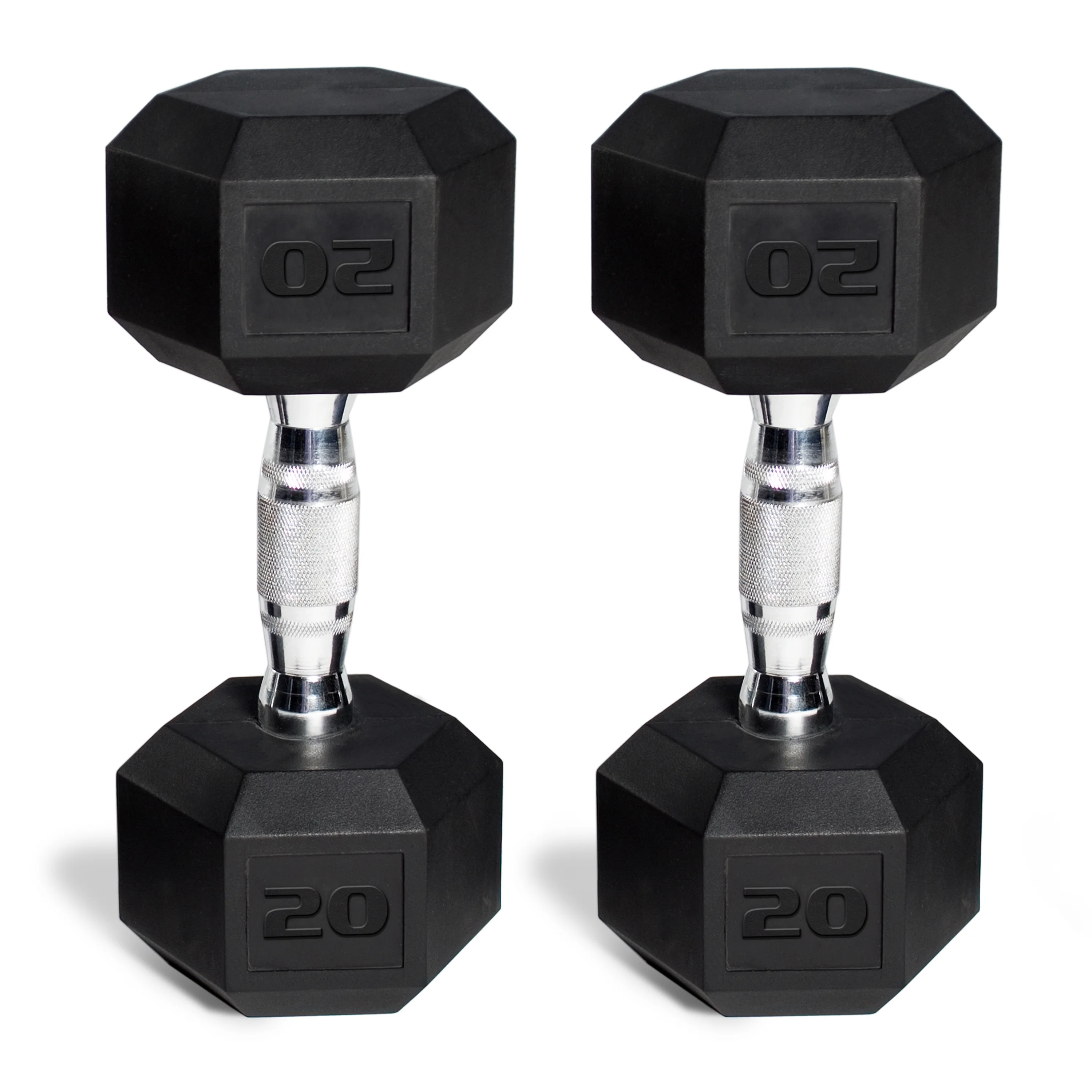 CAP 150lb Rubber Hex Dumbbell Set