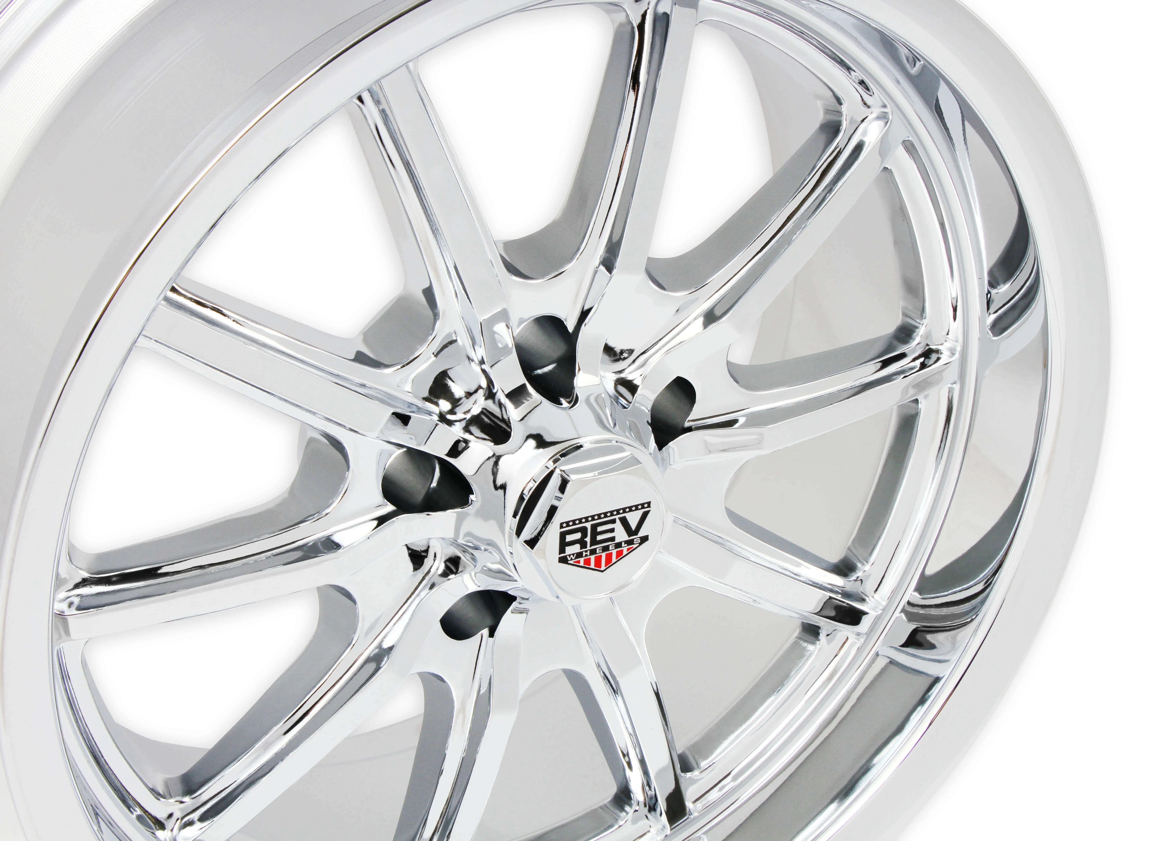 REV Wheels 110C-7806100 110 Series- 17x8 - 4.5 bs - 5x4.75/5x120.65 - Chrome
